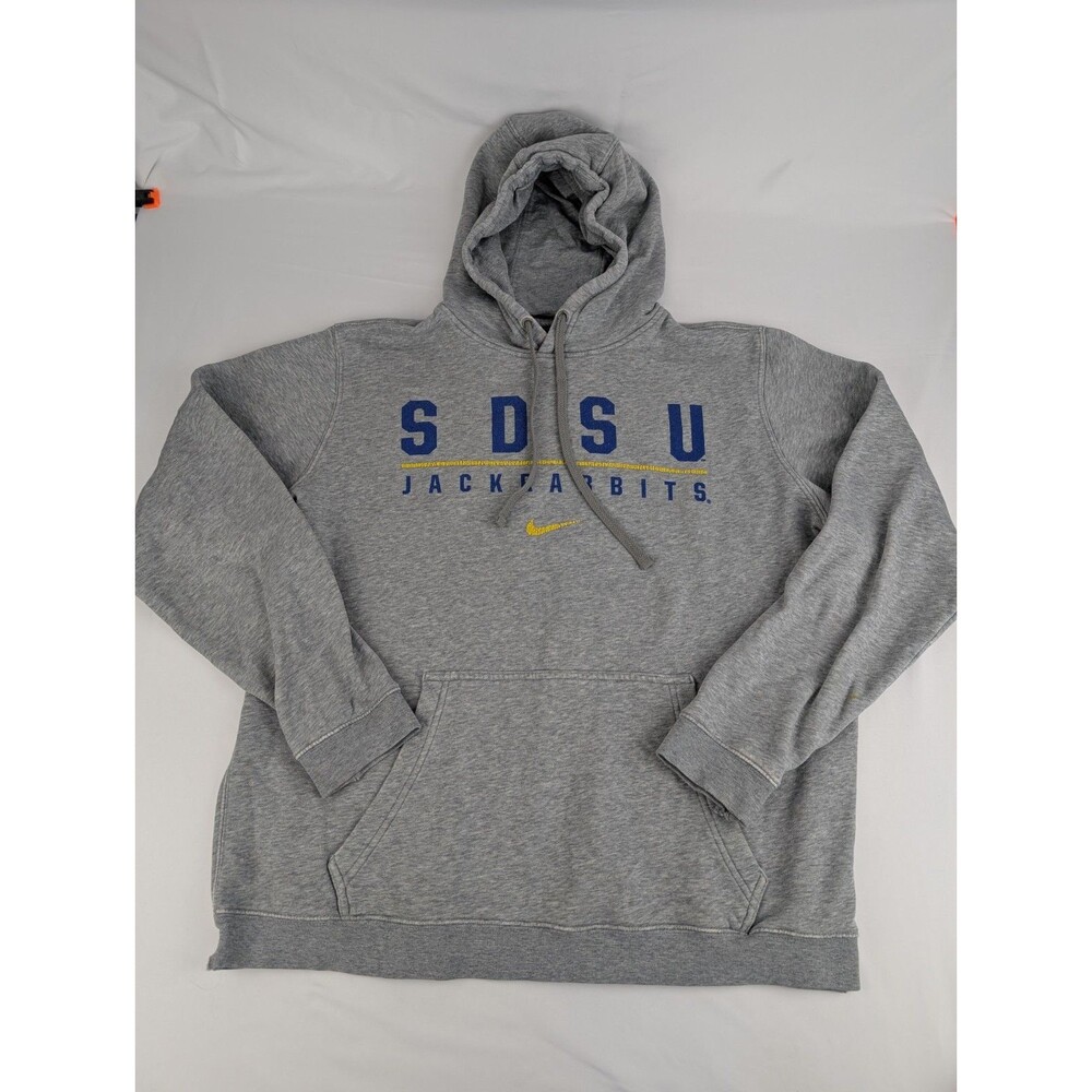 Men's L Nike South Dakota State Jackrabbits SDSU Hoodie Sweater Sweatshirt